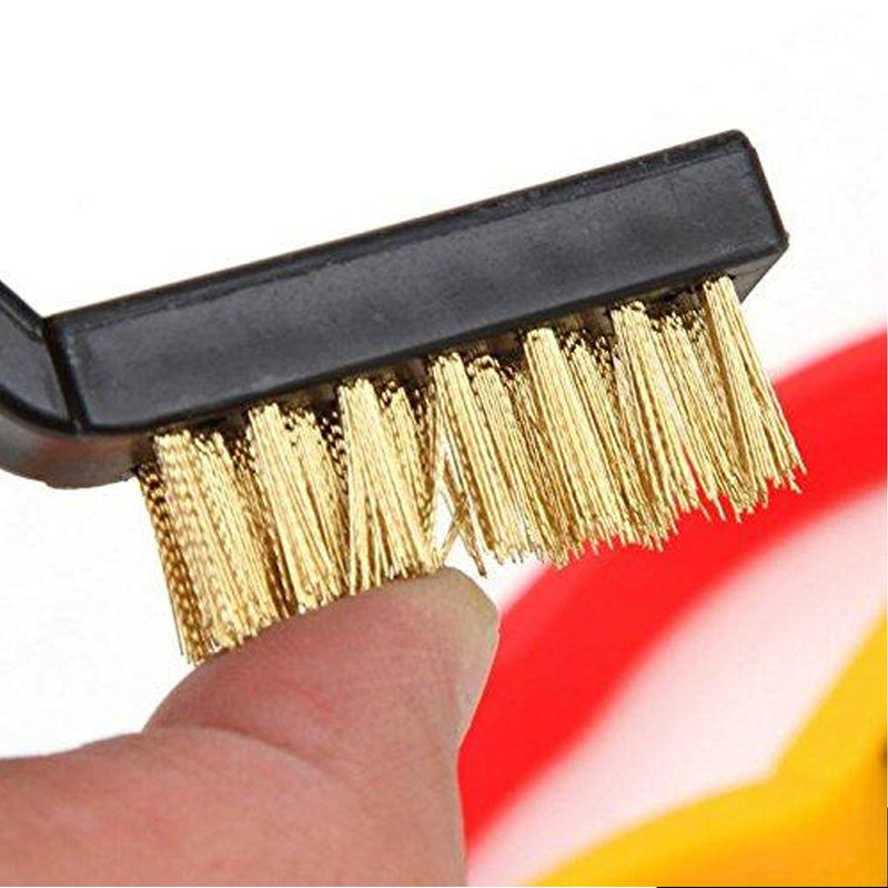 184 -3 Pc Mini Wire Brush Set (Brass, Nylon, Stainless Steel Bristles) 