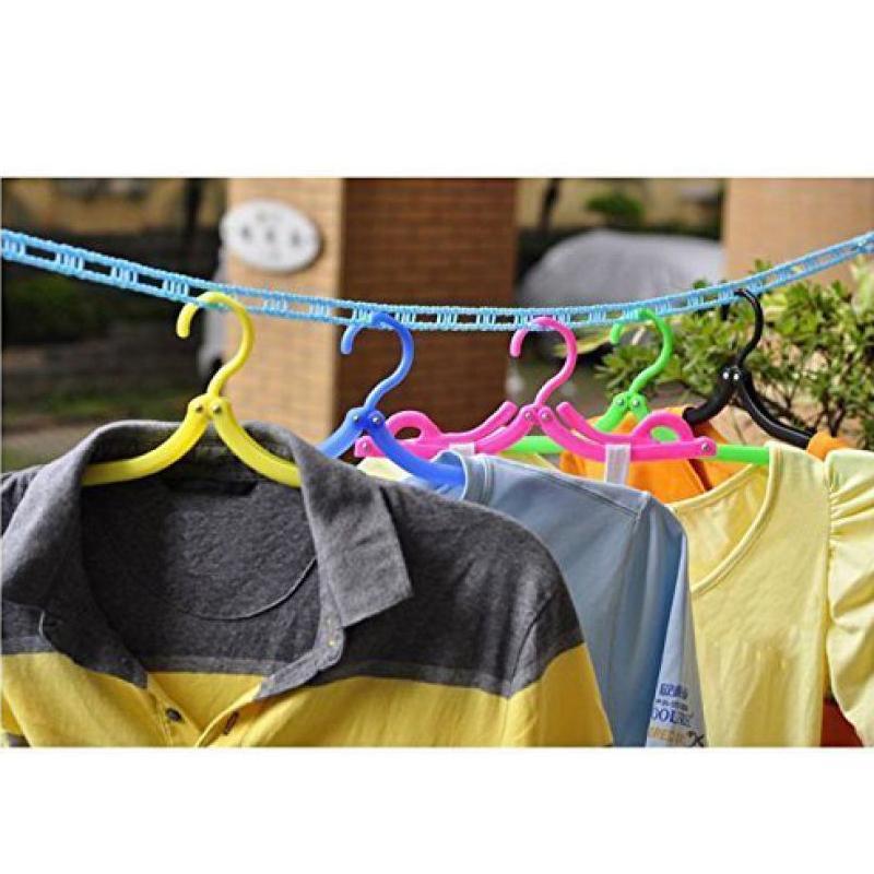 190 Clothesline Drying Nylon Rope with Hooks 